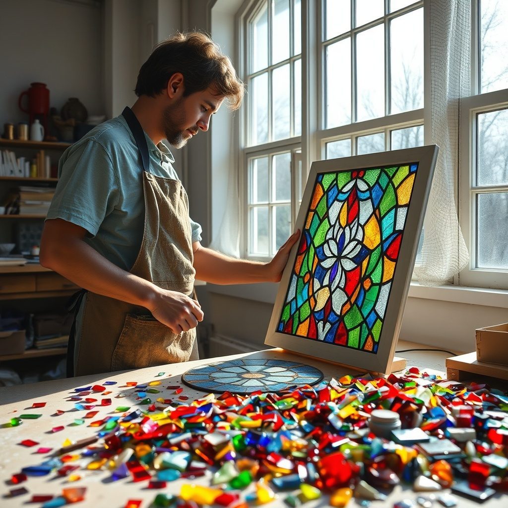 Stained glass design sample