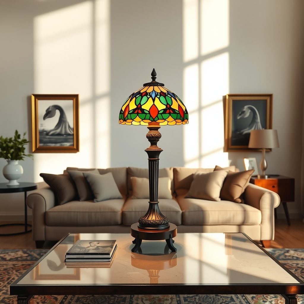 Bespoke stained glass lamp